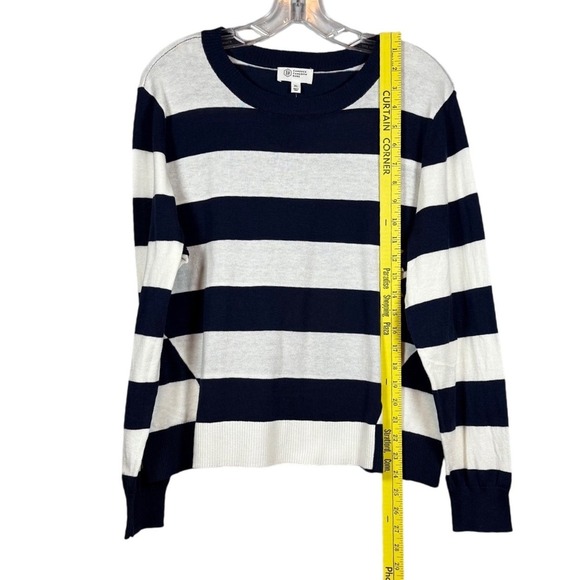NWOT Candace Cameron Bure Lightweight Stripes Sweater, Navy and White, Size XL - Picture 3 of 8